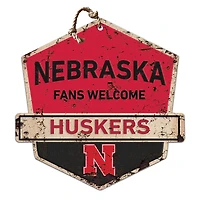 Nebraska Huskers Fans Welcome Sign