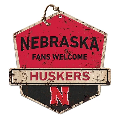 Nebraska Huskers Fans Welcome Sign