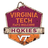 Virginia Tech Hokies Fans Welcome Sign