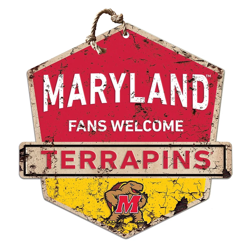 Maryland Terrapins Fans Welcome Sign