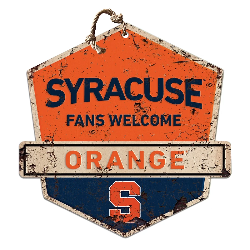 Syracuse Orange Fans Welcome Sign