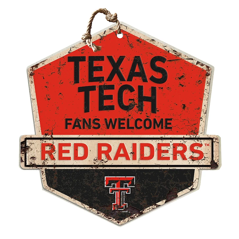 Texas Tech Red Raiders Fans Welcome Sign