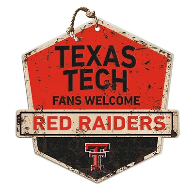 Texas Tech Red Raiders Fans Welcome Sign