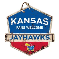 Kansas Jayhawks Fans Welcome Sign
