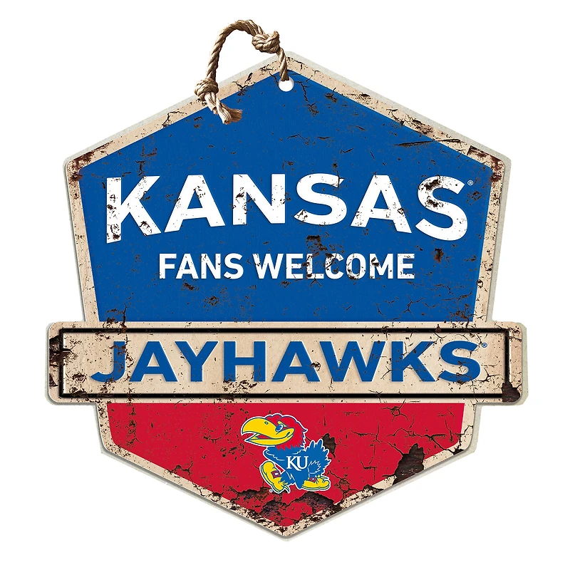 Kansas Jayhawks Fans Welcome Sign