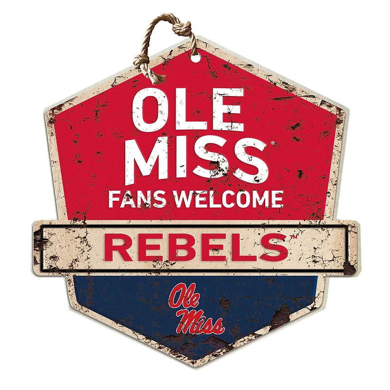 Ole Miss Rebels Fans Welcome Sign