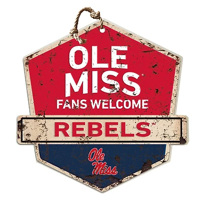 Ole Miss Rebels Fans Welcome Sign