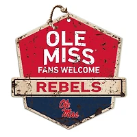 Ole Miss Rebels Fans Welcome Sign