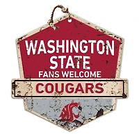 Washington State Cougars Fans Welcome Sign