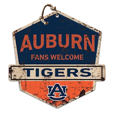 Auburn Tigers Fans Welcome Sign