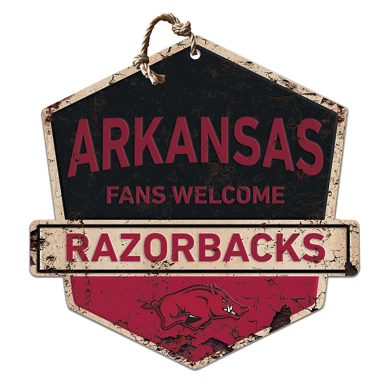 Arkansas Razorbacks Fans Welcome Sign