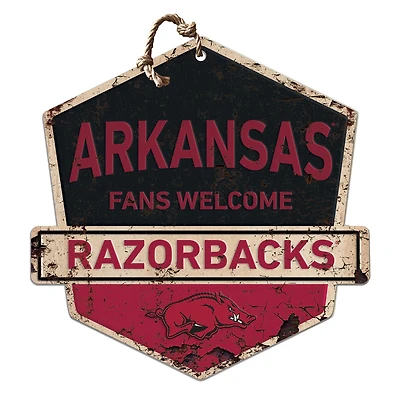 Arkansas Razorbacks Fans Welcome Sign