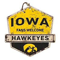 Iowa Hawkeyes Fans Welcome Sign