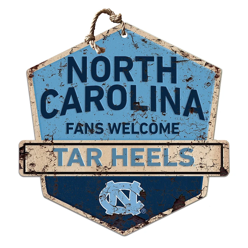 North Carolina Tar Heels Fans Welcome Sign