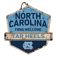North Carolina Tar Heels Fans Welcome Sign