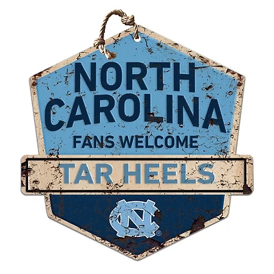 North Carolina Tar Heels Fans Welcome Sign
