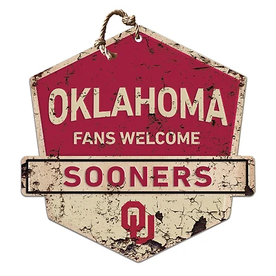 Oklahoma Sooners Fans Welcome Sign