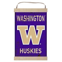 Washington Huskies Faux Rust Banner Sign