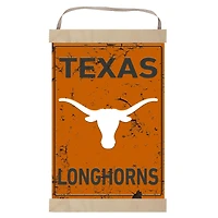 Texas Longhorns Faux Rust Banner Sign