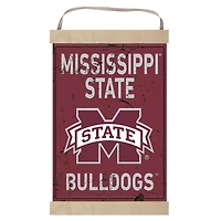 Mississippi State Bulldogs Faux Rust Banner Sign