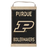 Purdue Boilermakers Faux Rust Banner Sign