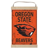 Oregon State Beavers Faux Rust Banner Sign