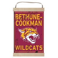 Bethune-Cookman Wildcats Faux Rust Banner Sign