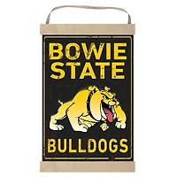 Bowie State Bulldogs Faux Rust Banner Sign