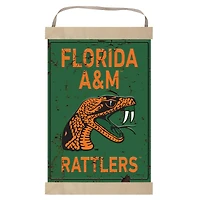 Florida A&M Rattlers Faux Rust Banner Sign