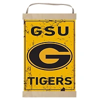Grambling Tigers Faux Rust Banner Sign