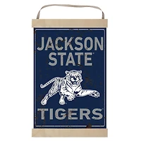Jackson State Tigers Faux Rust Banner Sign