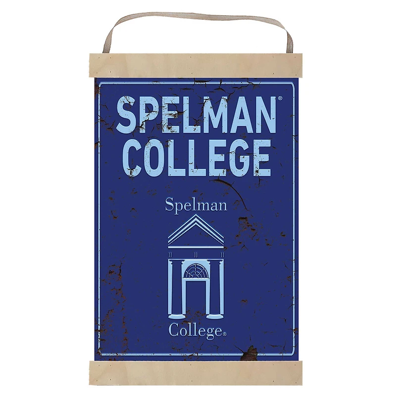 Spelman College Jaguars Faux Rust Banner Sign