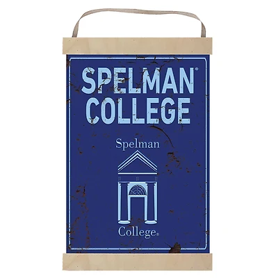 Spelman College Jaguars Faux Rust Banner Sign