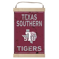 Texas Southern Tigers Faux Rust Banner Sign