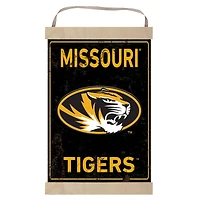 Missouri Tigers Faux Rust Banner Sign
