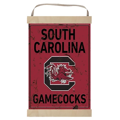 South Carolina Gamecocks Faux Rust Banner Sign