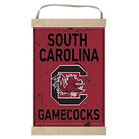 South Carolina Gamecocks Faux Rust Banner Sign