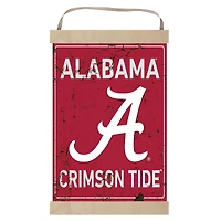 Alabama Crimson Tide Faux Rust Banner Sign