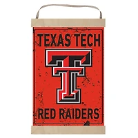 Texas Tech Red Raiders Faux Rust Banner Sign