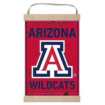 Arizona Wildcats Faux Rust Banner Sign