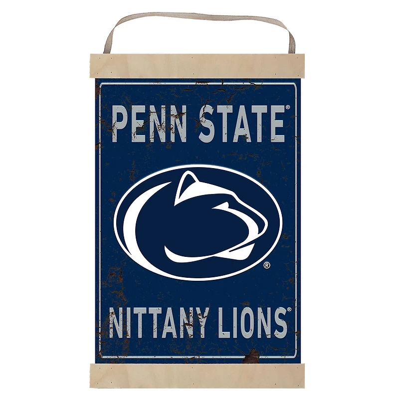 Penn State Nittany Lions Faux Rust Banner Sign