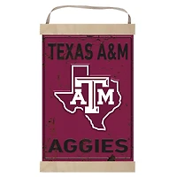 Texas A&M Aggies Faux Rust Banner Sign