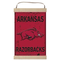 Arkansas Razorbacks Faux Rust Banner Sign