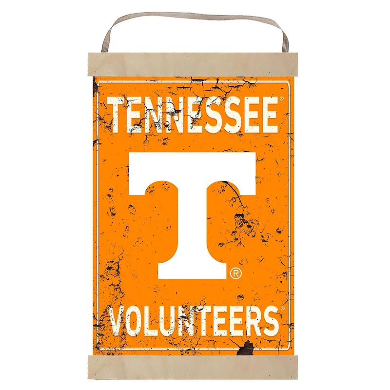 Tennessee Volunteers Faux Rust Banner Sign