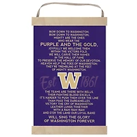 Washington Huskies Fight Song Banner Sign