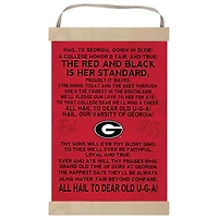 Georgia Bulldogs Fight Song Banner Sign