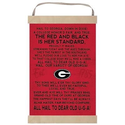 Georgia Bulldogs Fight Song Banner Sign