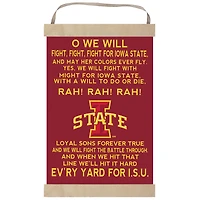 Iowa State Cyclones Fight Song Banner Sign