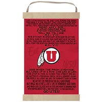 Utah Utes Fight Song Banner Sign