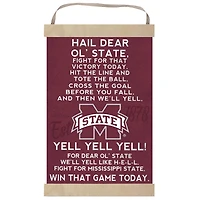 Mississippi State Bulldogs Fight Song Banner Sign
